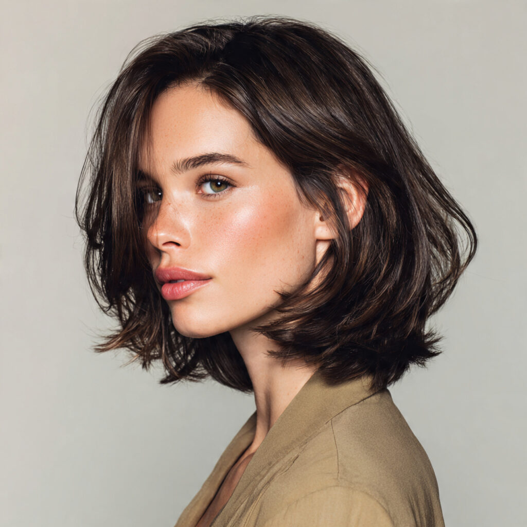Layered Lob Haircut Ideas