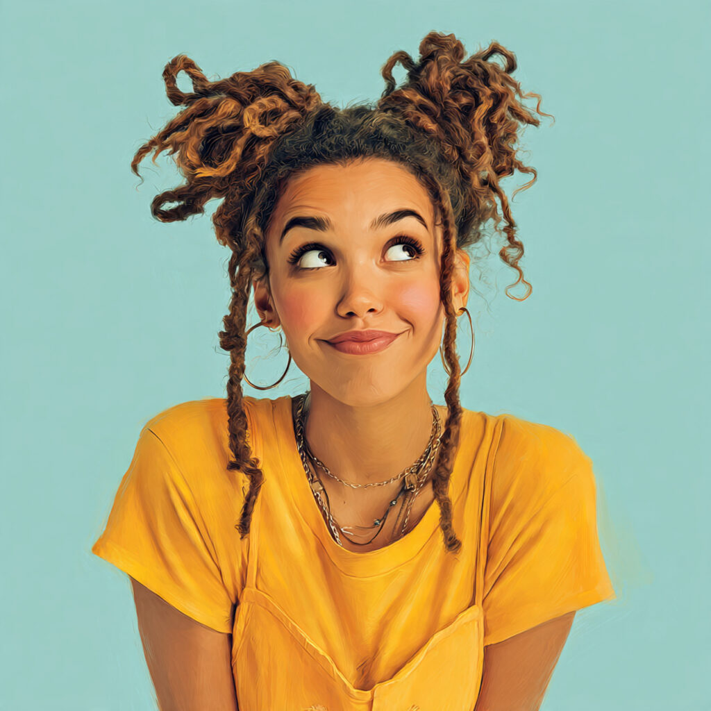 Curly Faux Locs Hairstyle Ideas