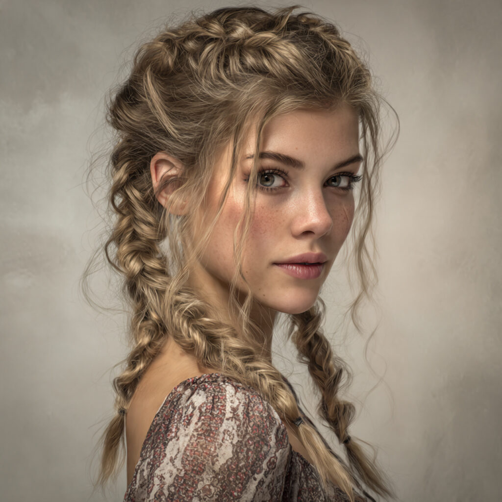 Elegant Boho Braids with Loose Definition