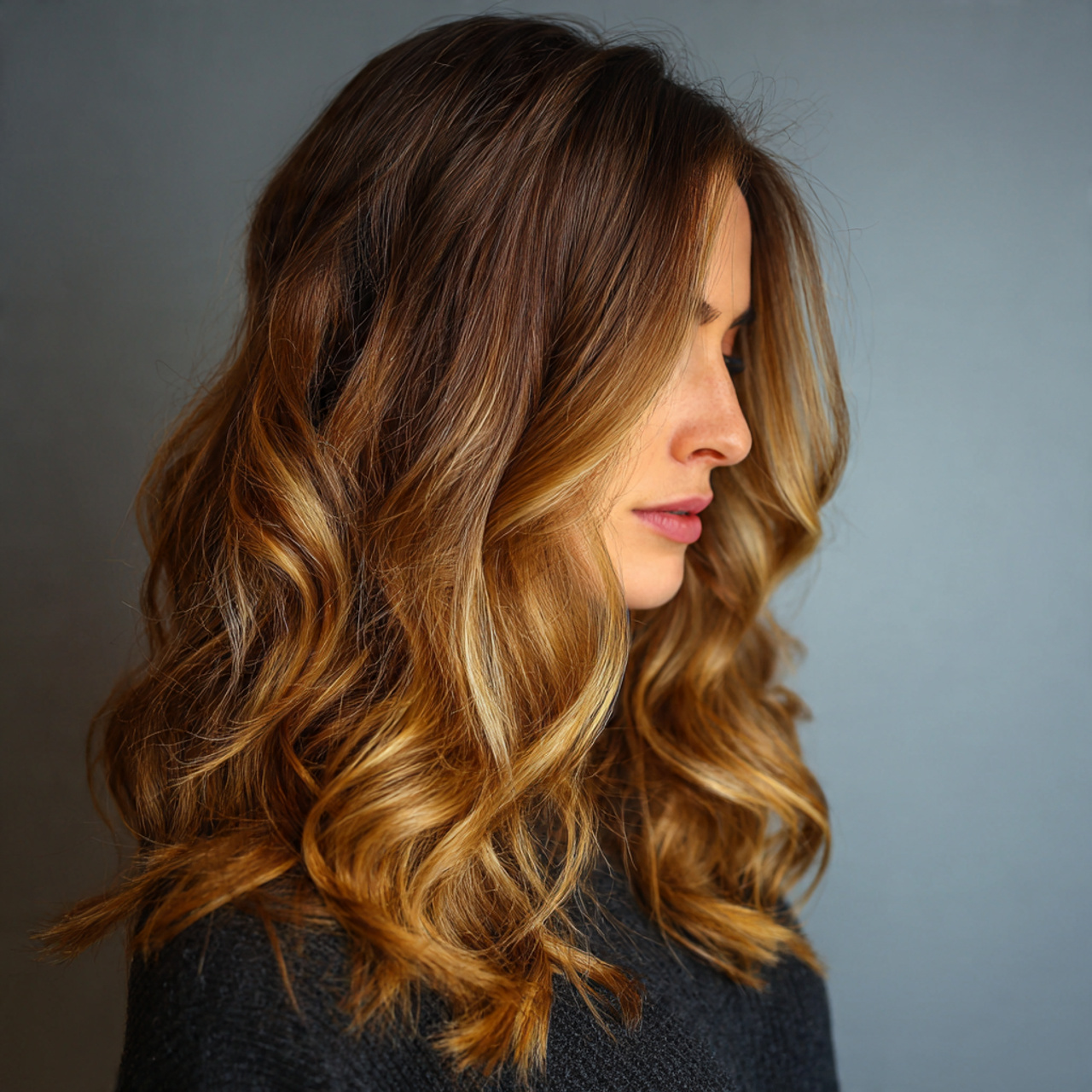 Honey Balayage Highlights