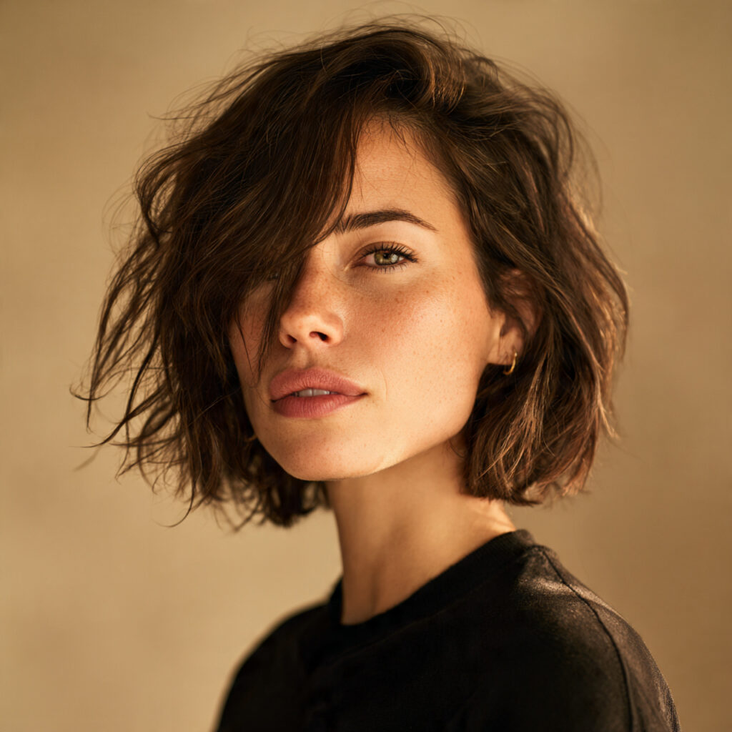 Tousled Medium Haircut Ideas