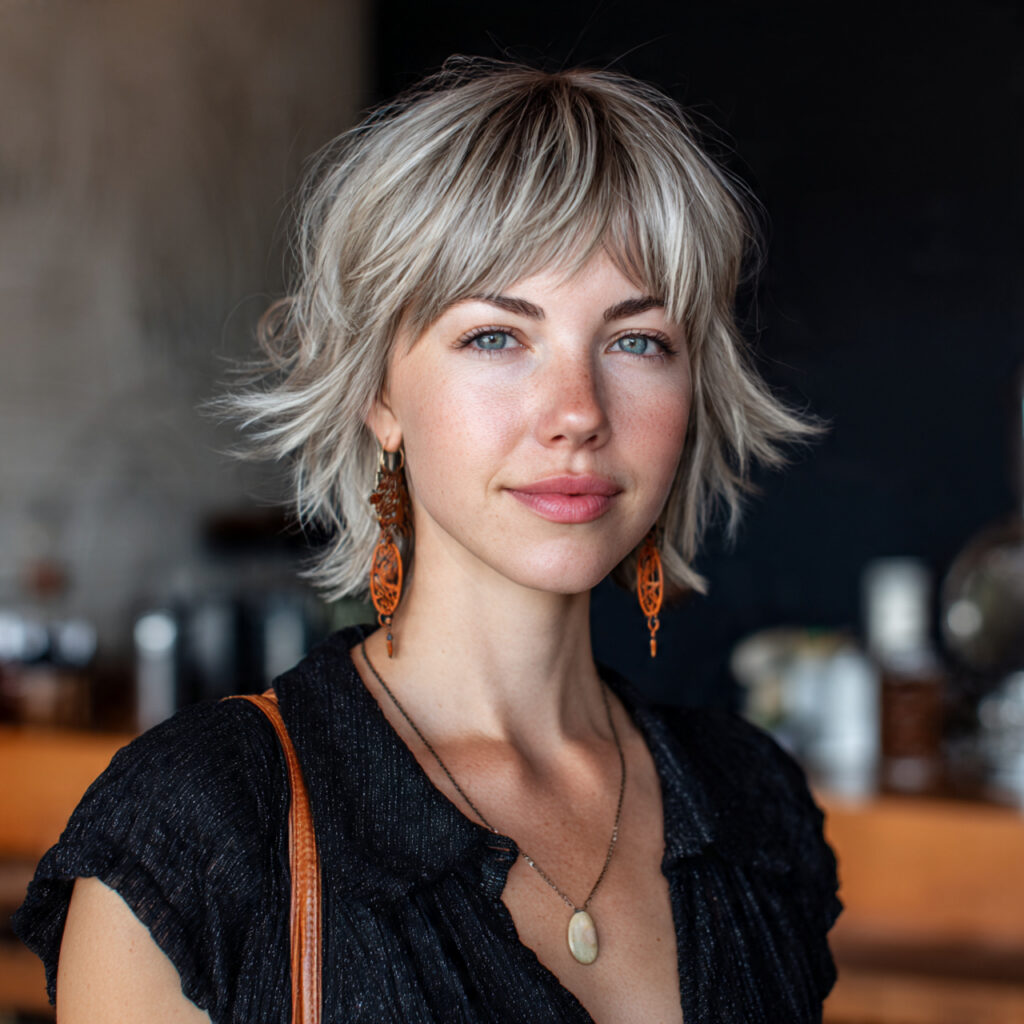 Casual chic wolf cut idea