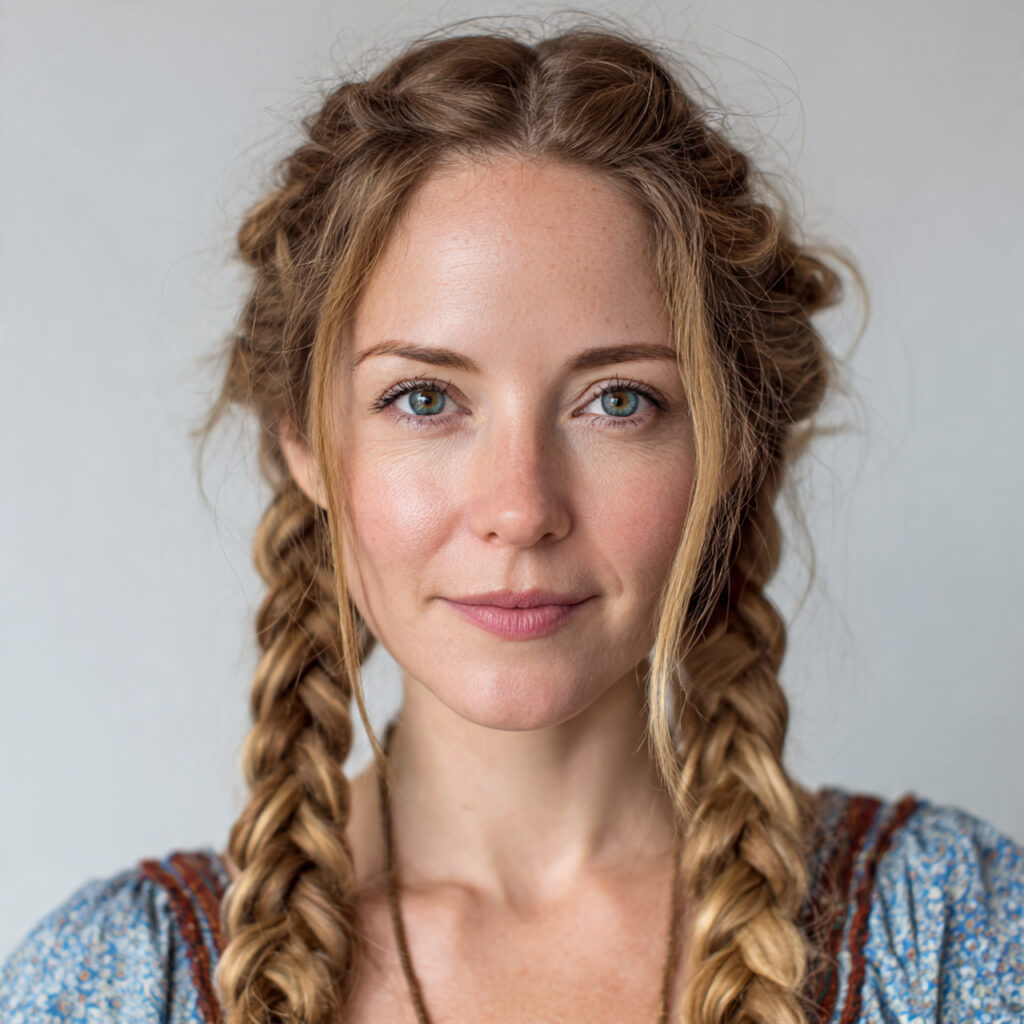 Casual Boho Braids with a Natural Look