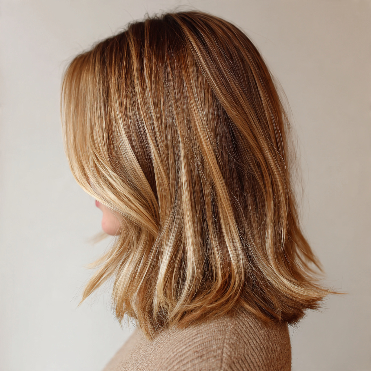 Lob haircut medium length