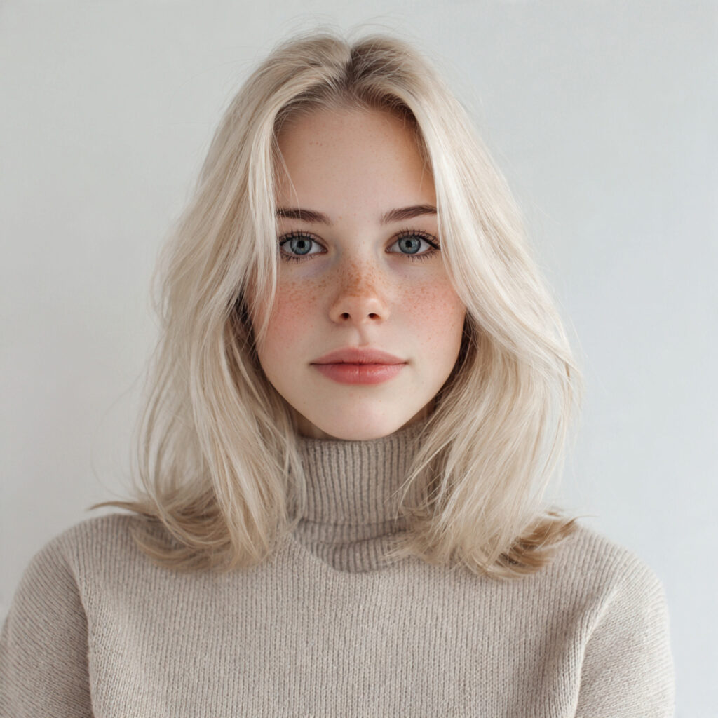 Minimalist Winter Hair Aesthetic Idea