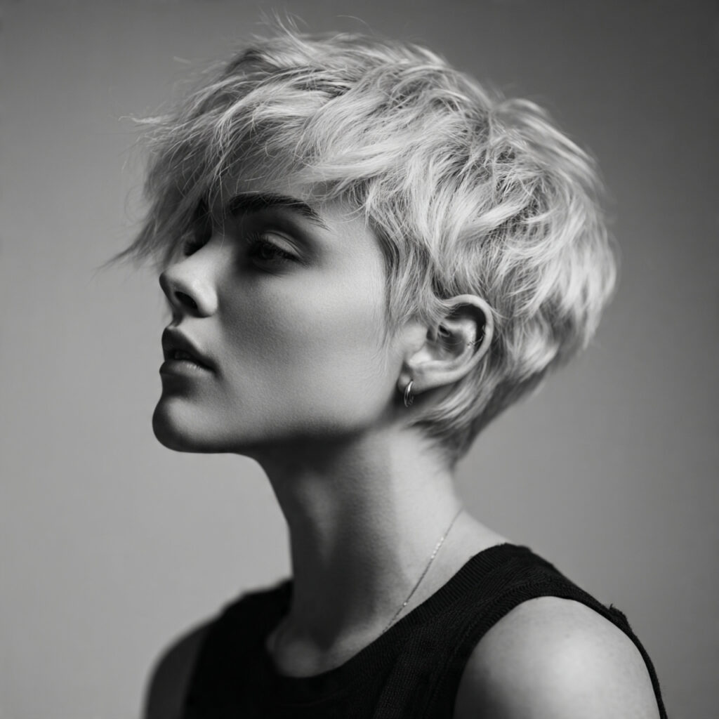 Androgynous wolf cut idea