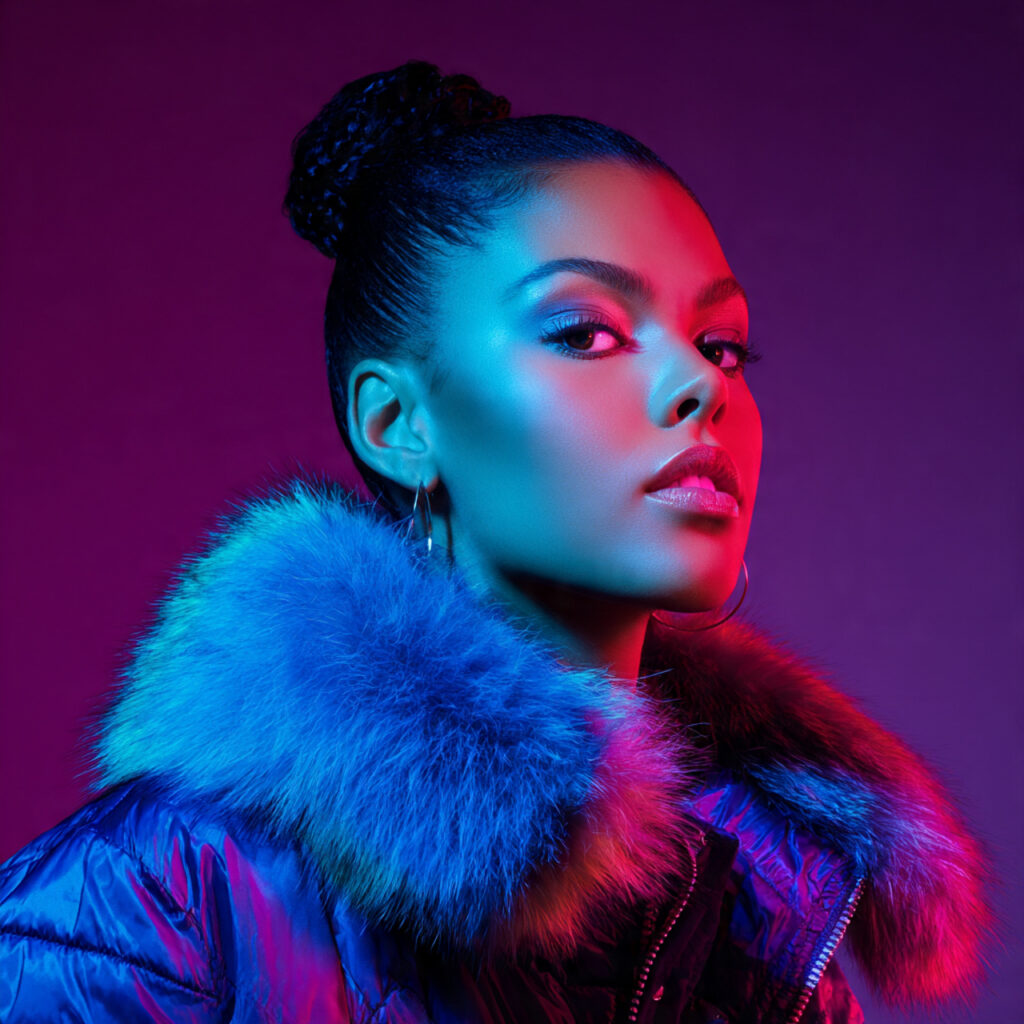 Modern Winter Hair Look Idea