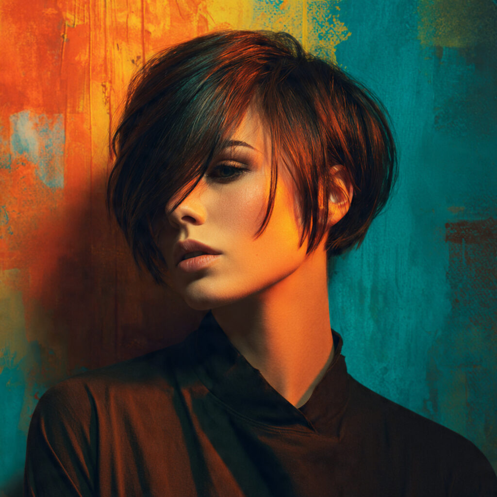 Asymmetrical Short Hair Ideas for Women