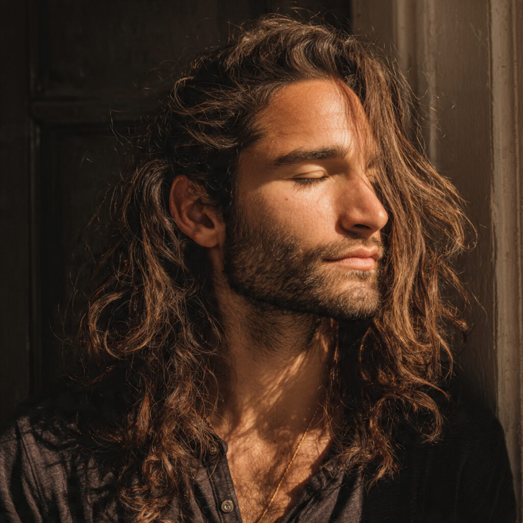 Relaxed Long Hairstyle for Men Idea