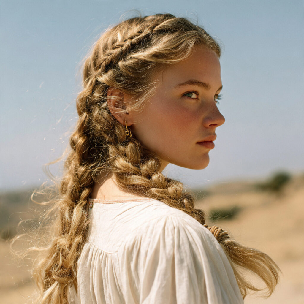 Natural-Looking Boho Braids for Long Hair