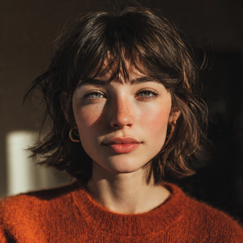 Effortless everyday wolf cut idea