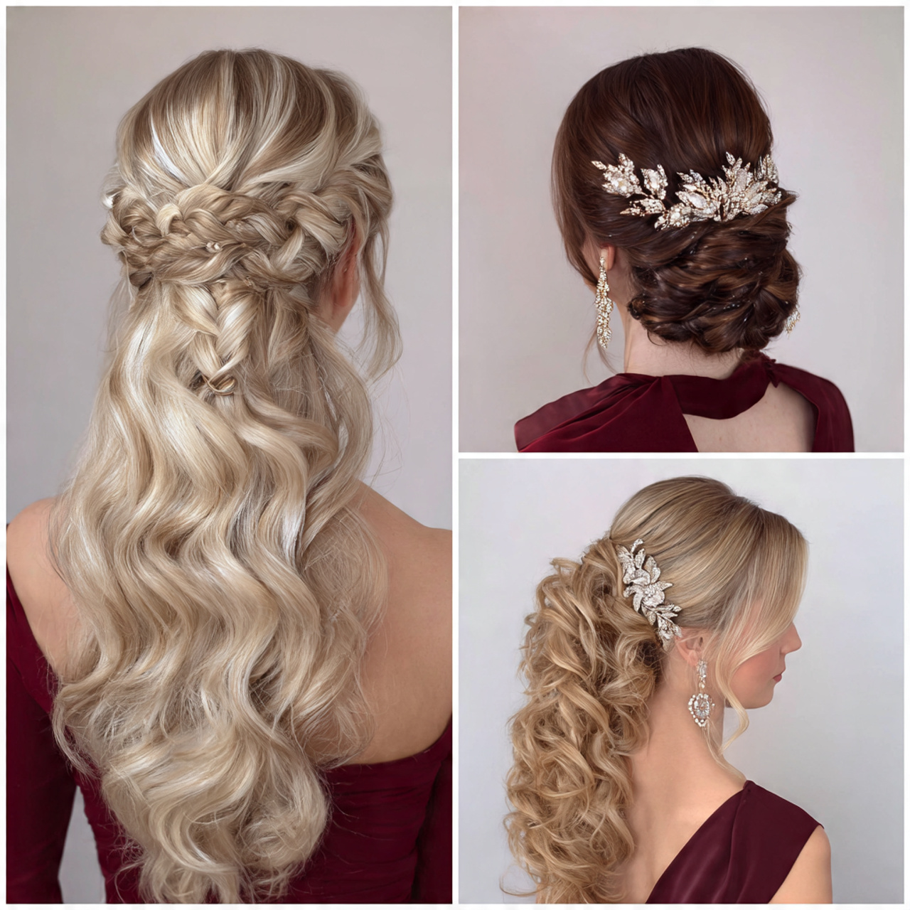 New Year and Christmas hairstyles