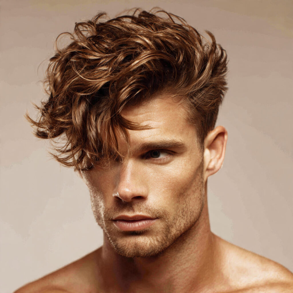 24 Best Modern Medium Haircut for Men Ideas for a Confident Style 5 Wavy Modern Medium Haircut Ideas