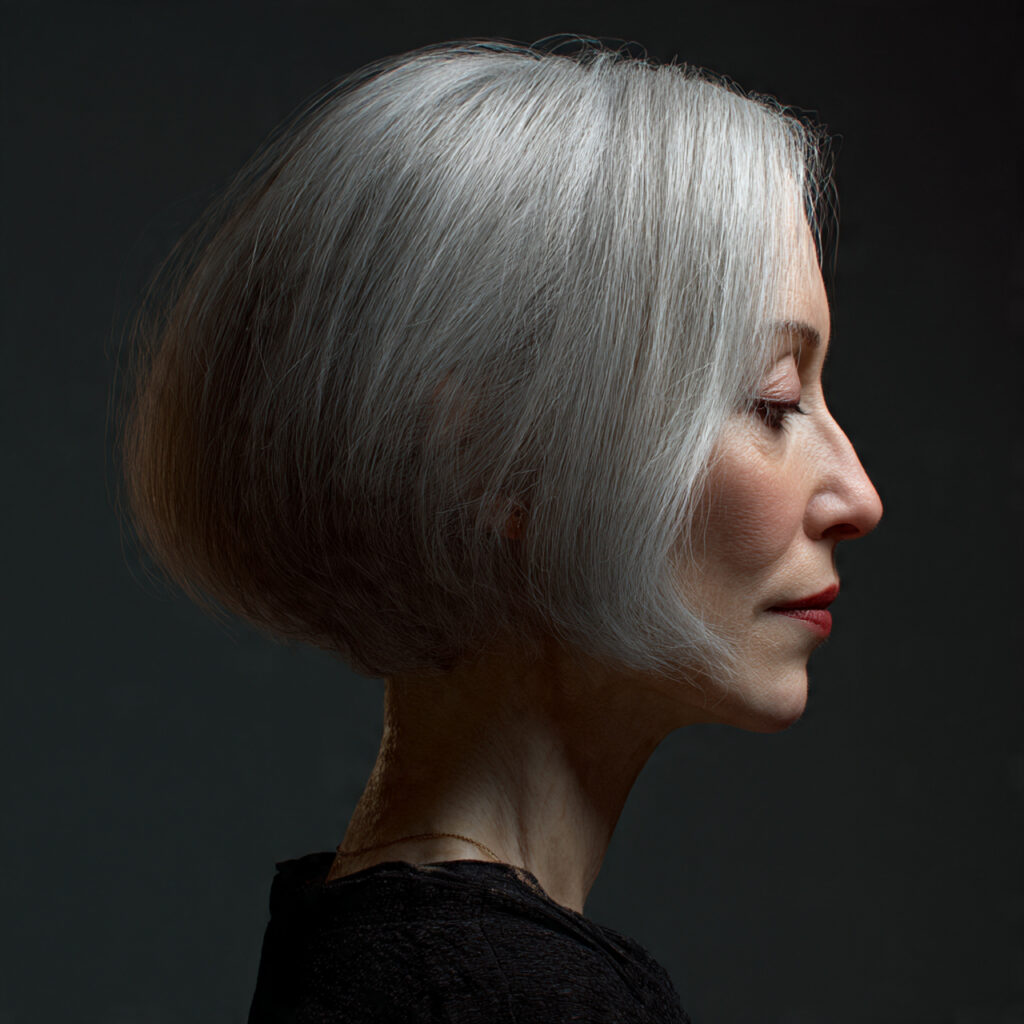 Classic Chin-Length Bob Ideas for Older Women with Thin Hair