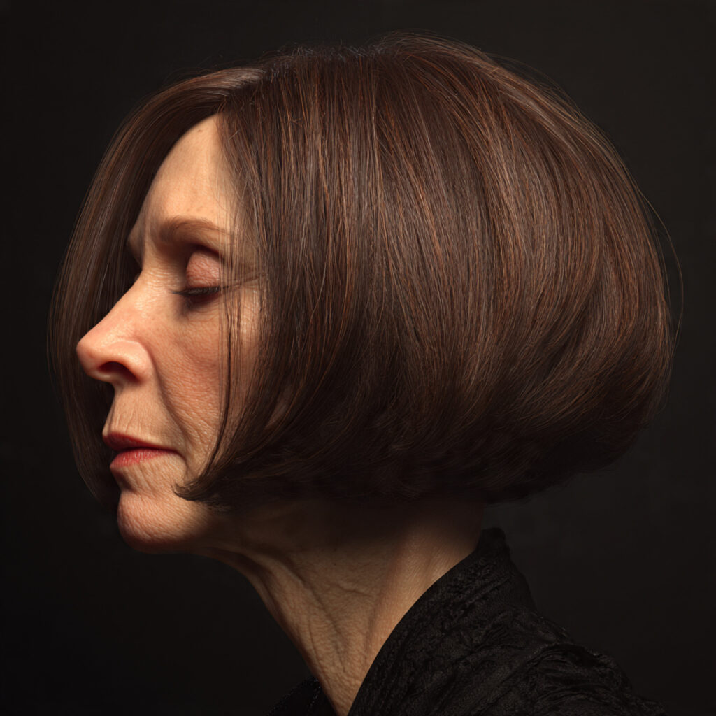 French Bob Ideas for Older Women with Thin Hair