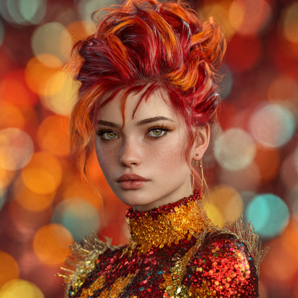 Bold Holiday-Inspired Hairstyle Ideas