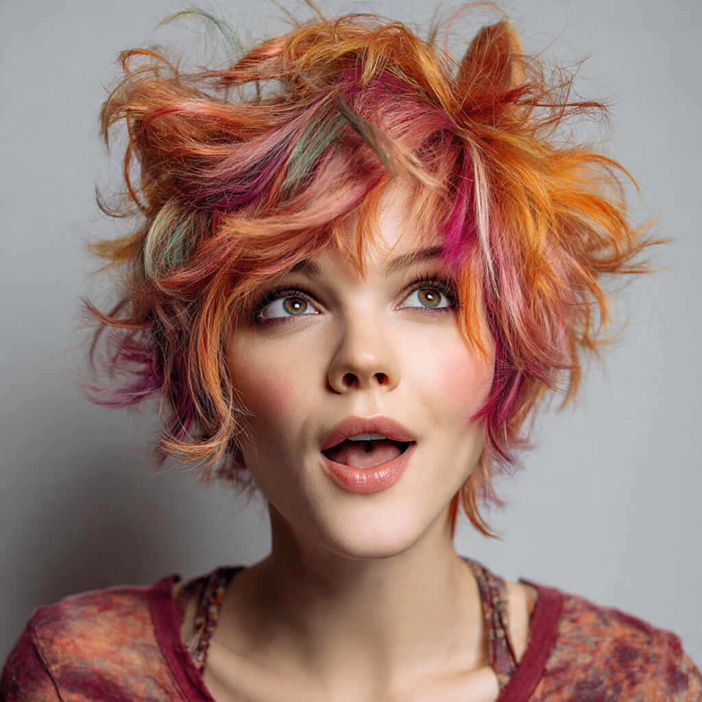 Messy Kitty Haircut Idea