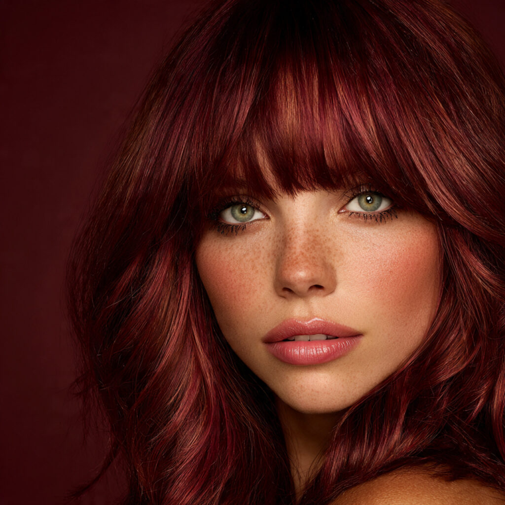 34 Romantic Valentine's Hair Color 2026 Ideas That Define Modern Romance 21 Warm Cranberry Hair Color Ideas