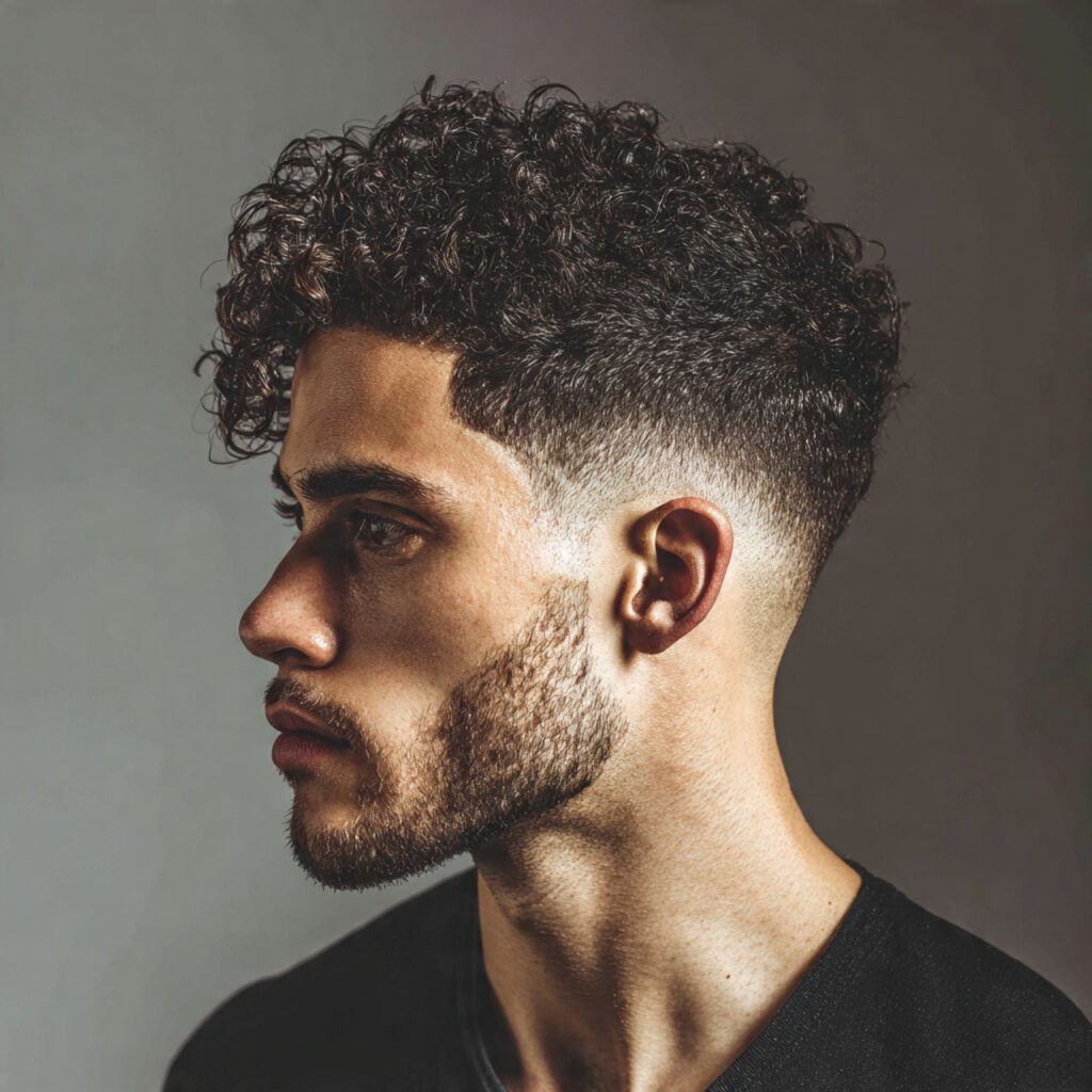Curly Edgar Haircut Idea