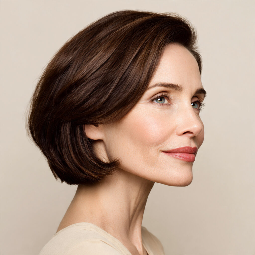 Classic Chin-Length Bob Ideas for Mature Women