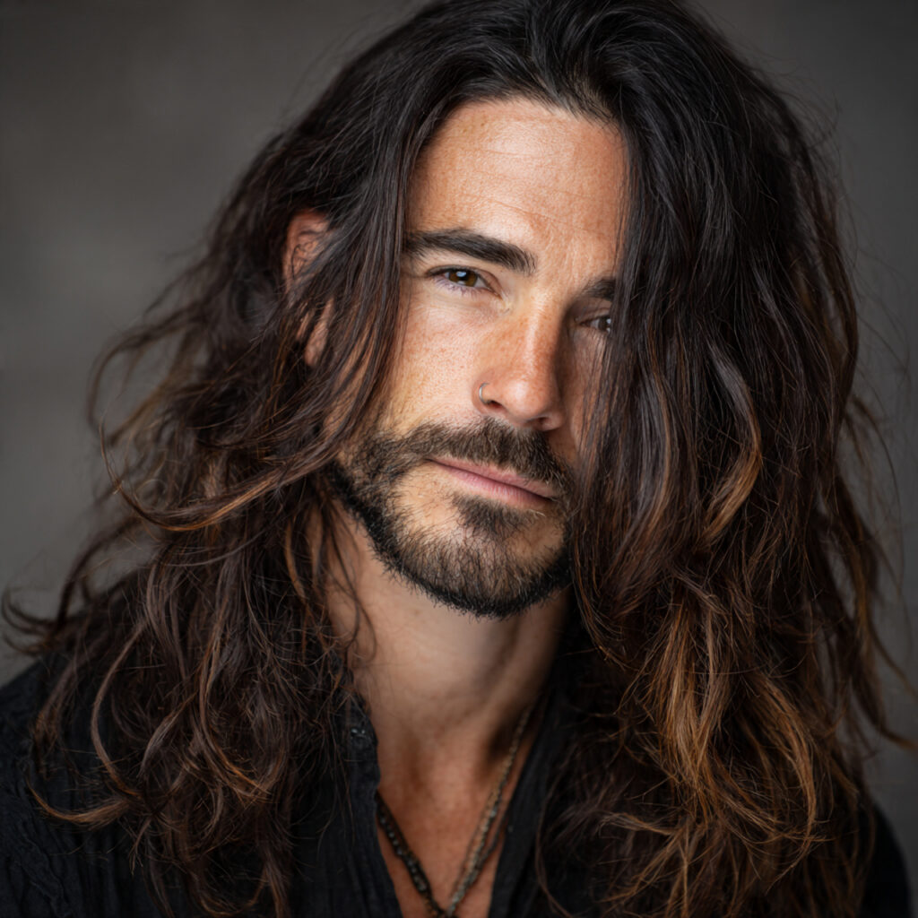 Long Hair with Face-Framing Layers Idea