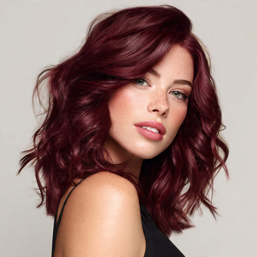 34 Romantic Valentine's Hair Color 2026 Ideas That Define Modern Romance 17 Soft Garnet Hair Color Ideas