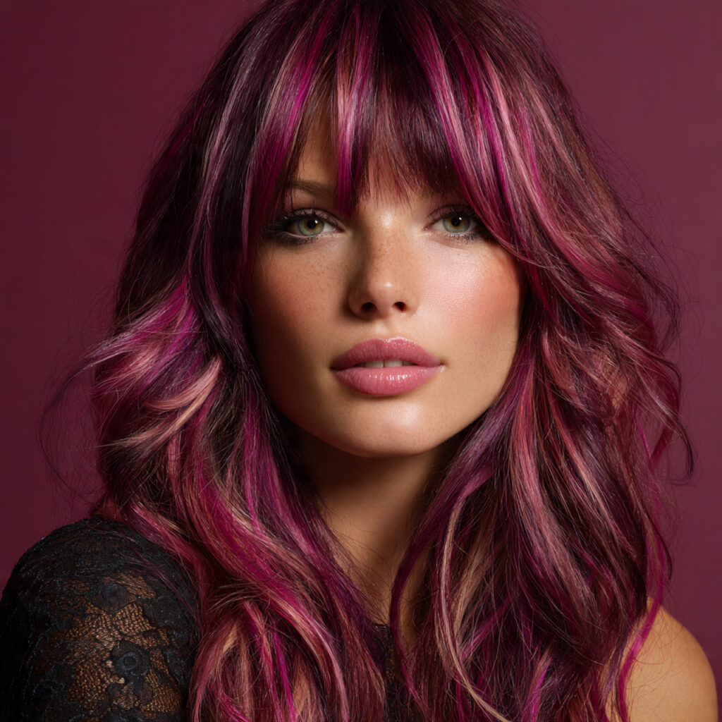 34 Romantic Valentine's Hair Color 2026 Ideas That Define Modern Romance 9 Raspberry Plum Hair Color Ideas