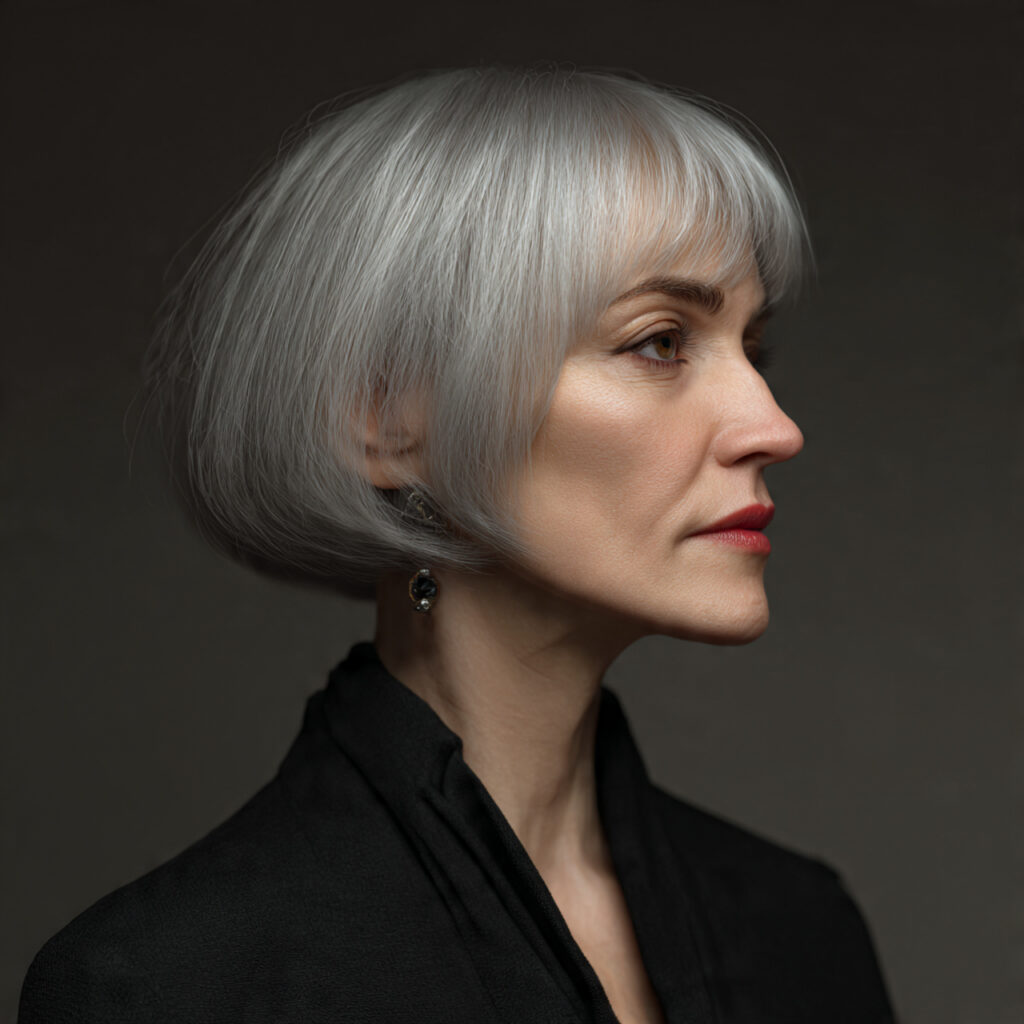 Polished Bob Ideas for Women Over 60
