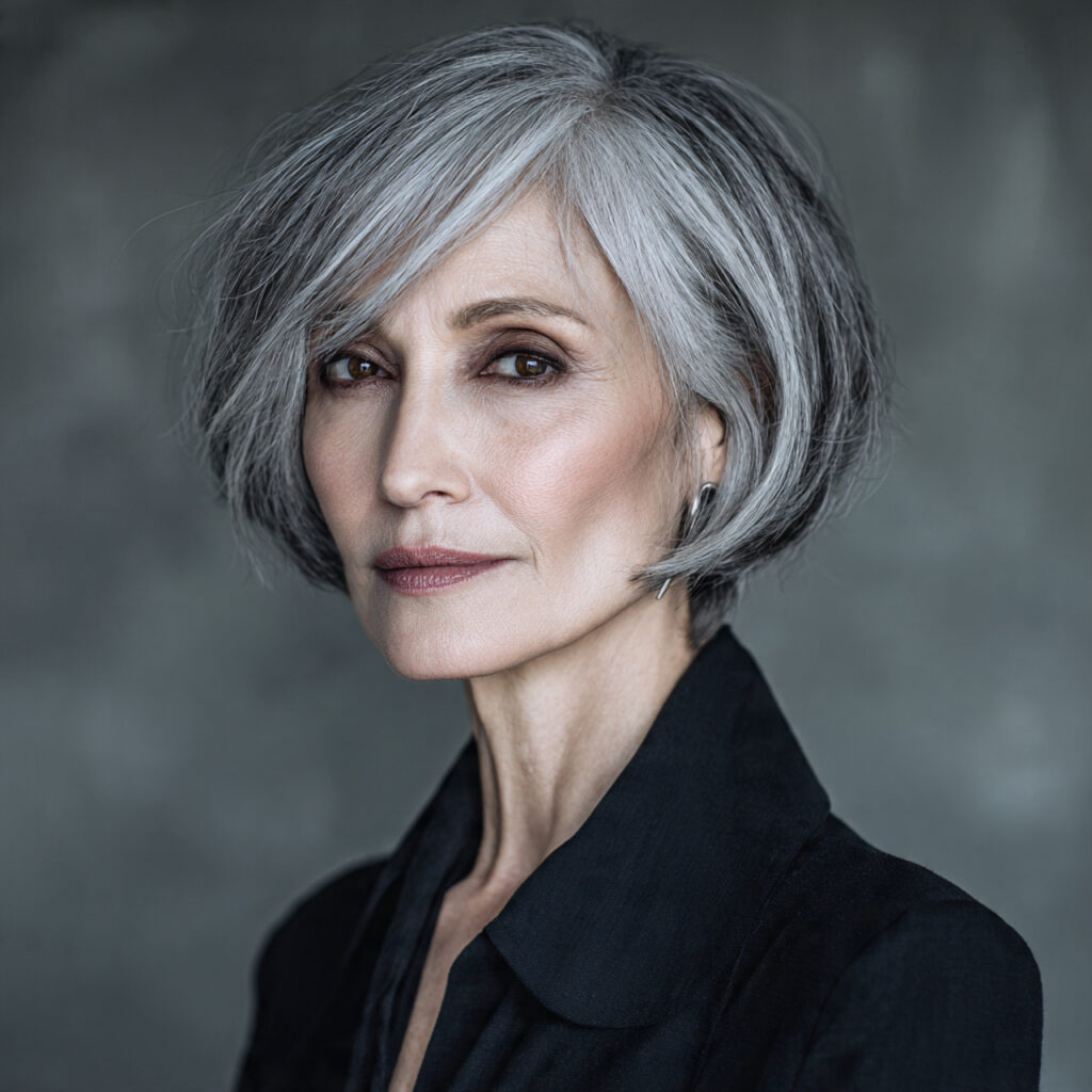 Sophisticated Salt and Pepper Bob Ideas