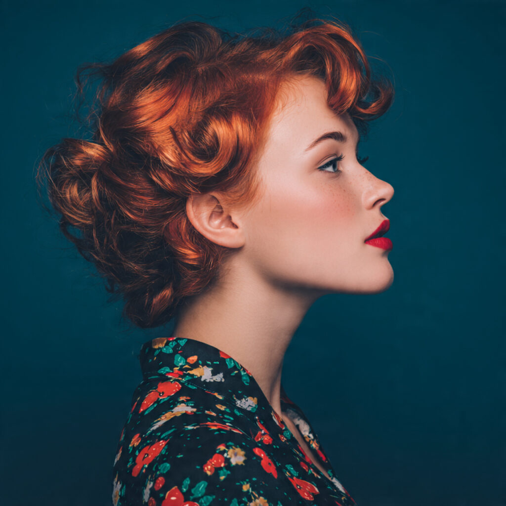 Vintage Festive Hairstyle Aesthetic Ideas
