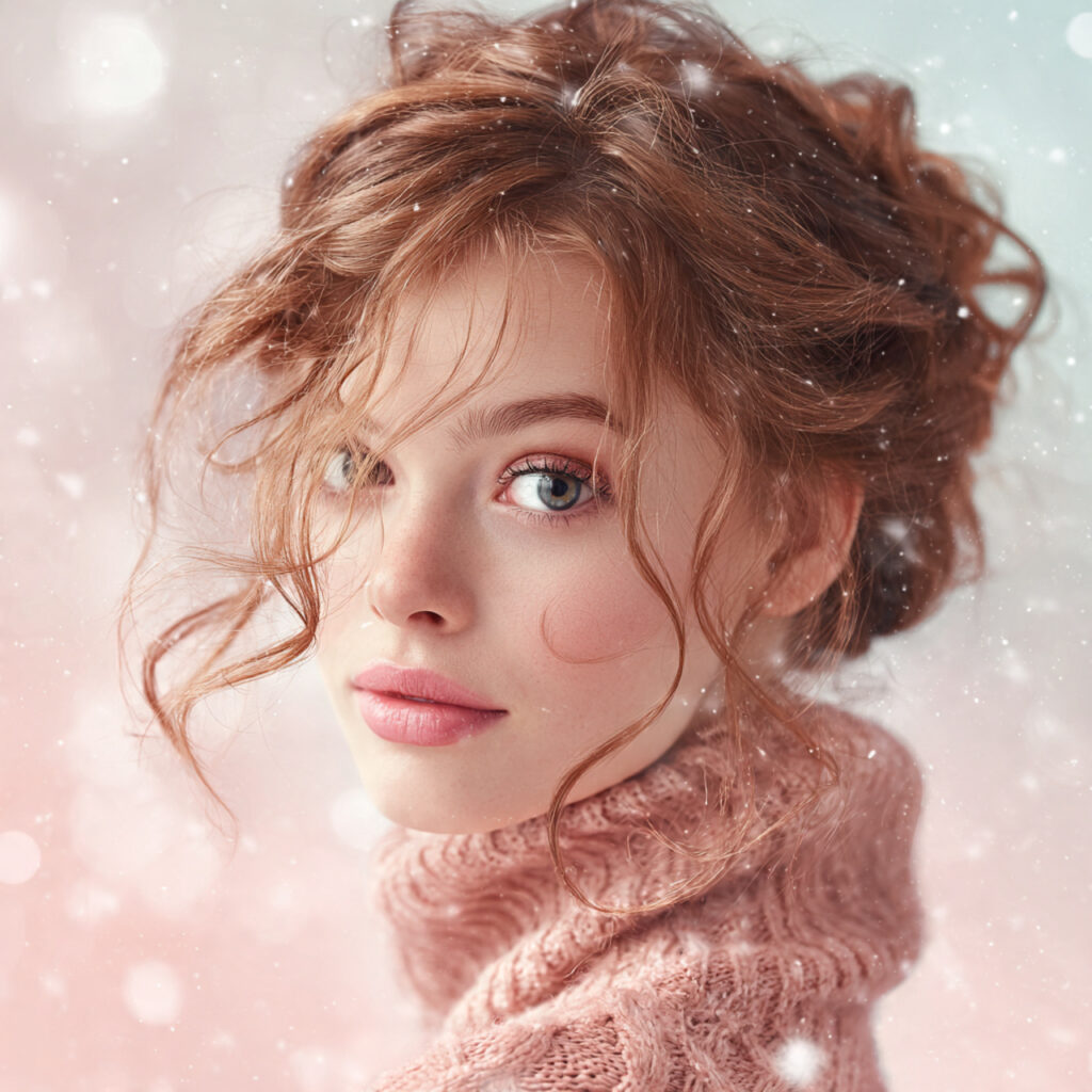 Romantic Cold-Weather Hair Idea