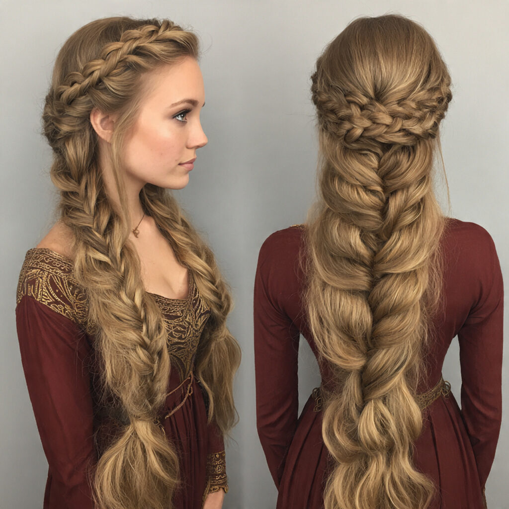Bohemian Long Hair Braids with Soft Flow