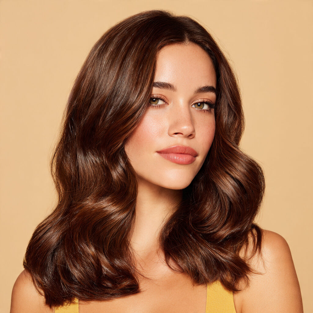 Soft Glam Wavy Holiday Hairstyle Ideas