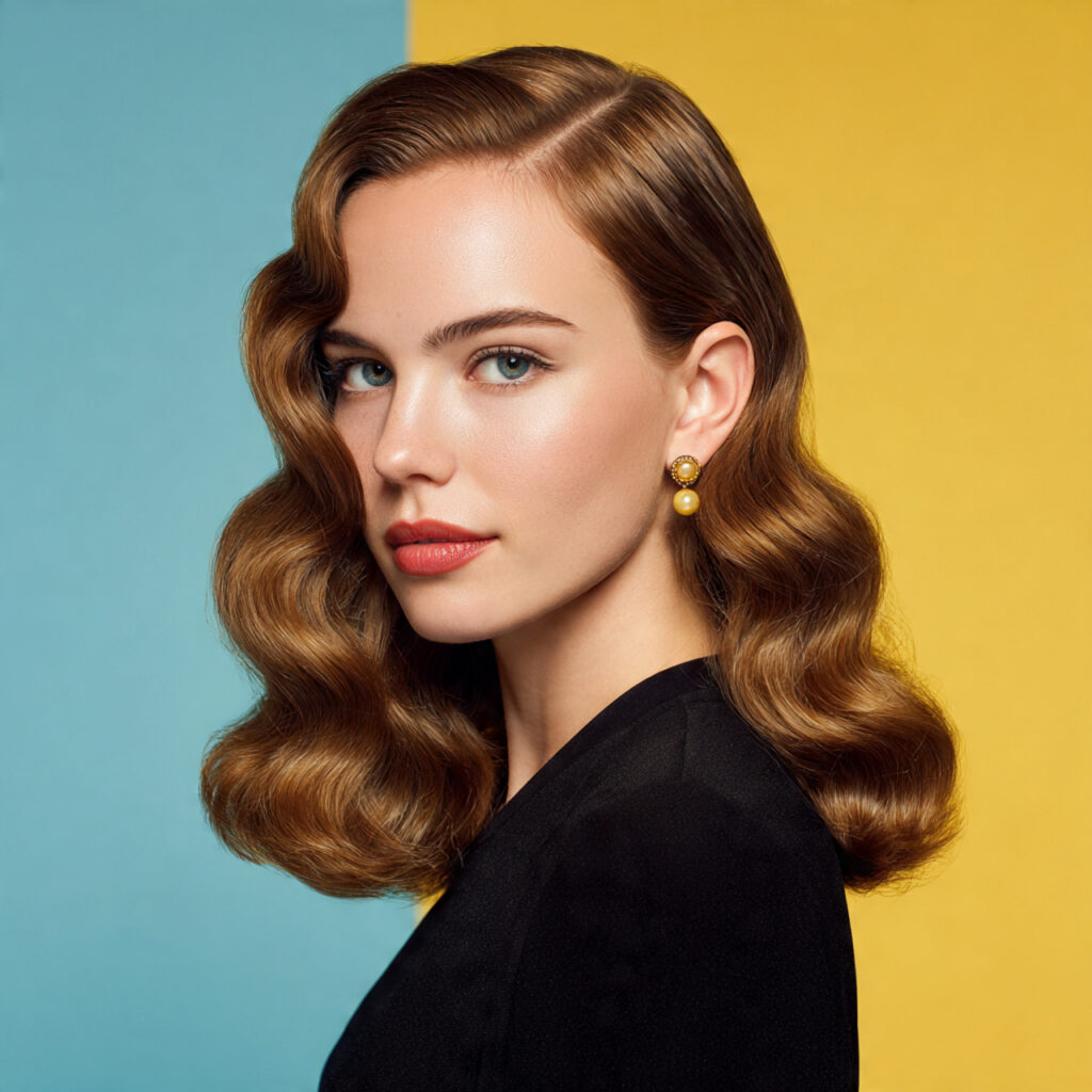 Statement Part Wavy Holiday Hairstyle Ideas