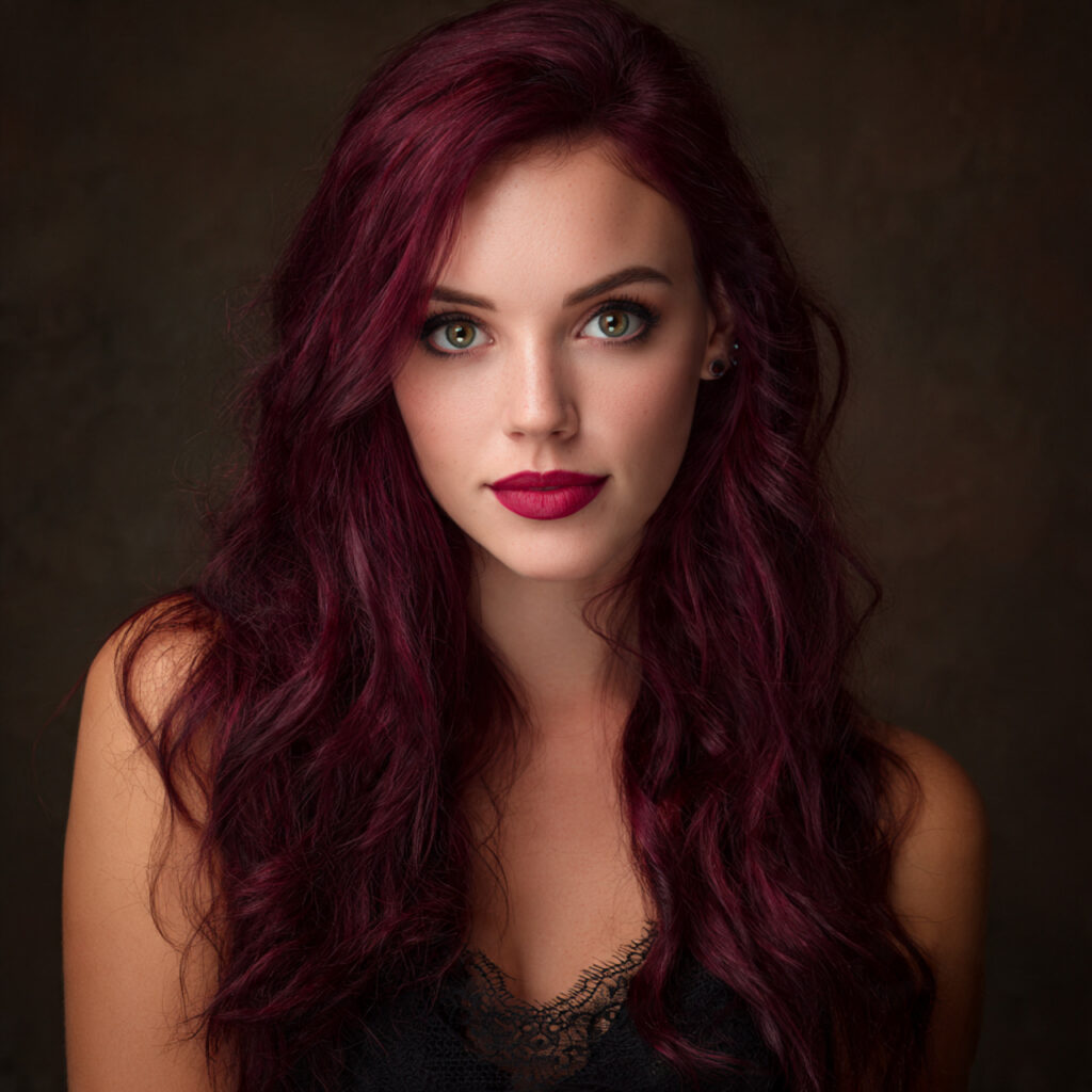34 Romantic Valentine's Hair Color 2026 Ideas That Define Modern Romance 14 Deep Burgundy Valentine Hair Color Ideas