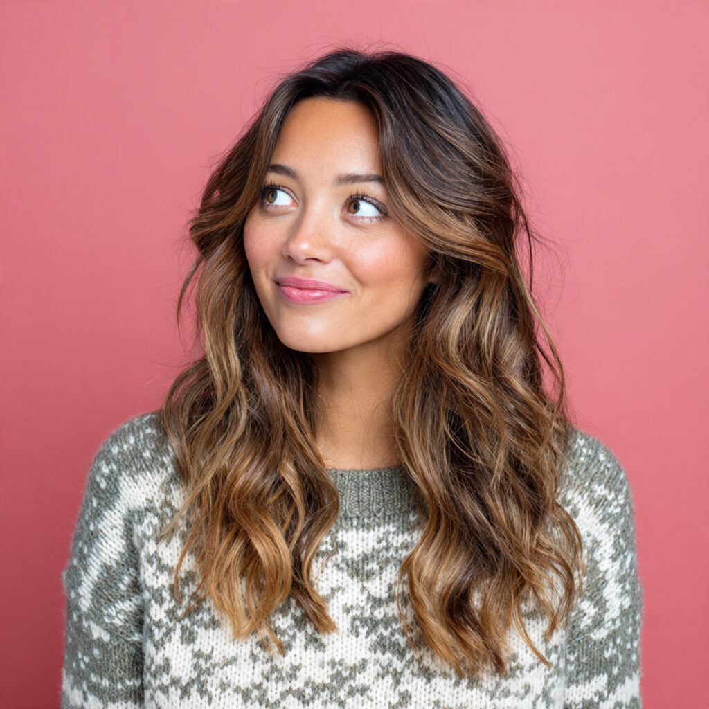 Textured Ends Wavy Holiday Hairstyle Ideas