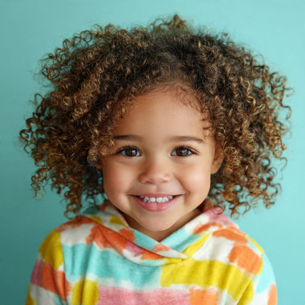 Curly Toddler Hairstyle Idea