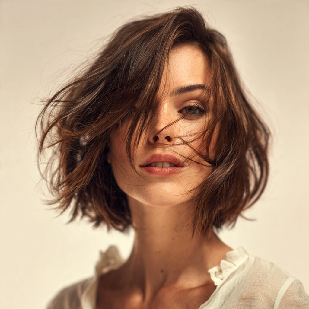 Textured Shoulder-Length Haircut Ideas