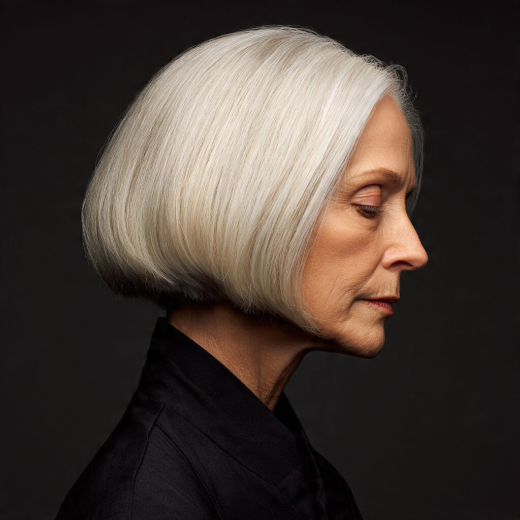 Polished Bob Ideas for Older Women with Thin Hair