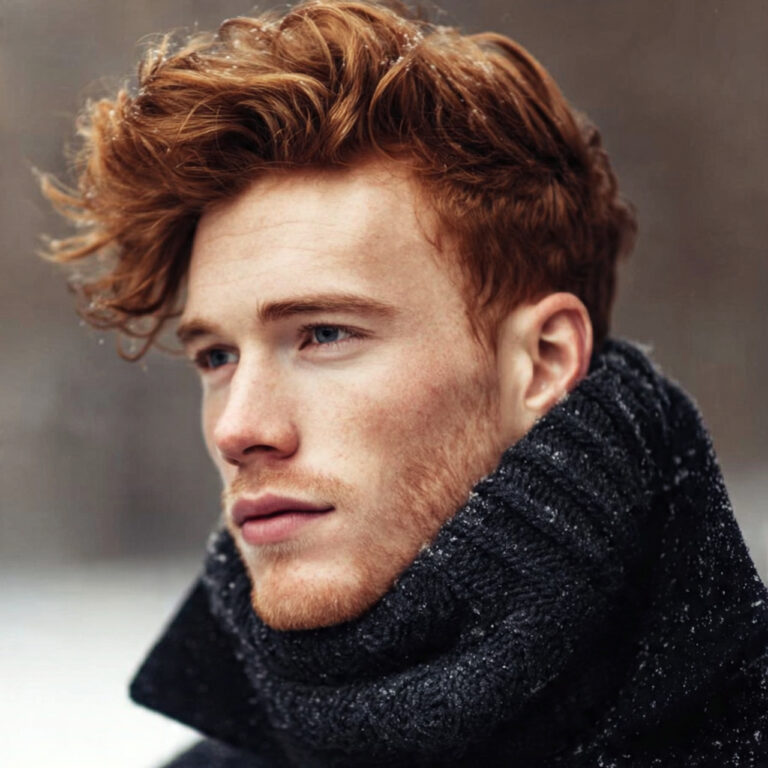 Winter holiday hairstyles for men