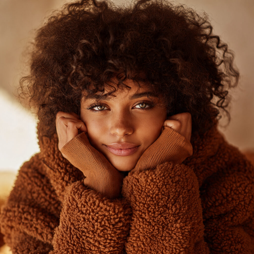 Natural Texture Winter Hair Ideas