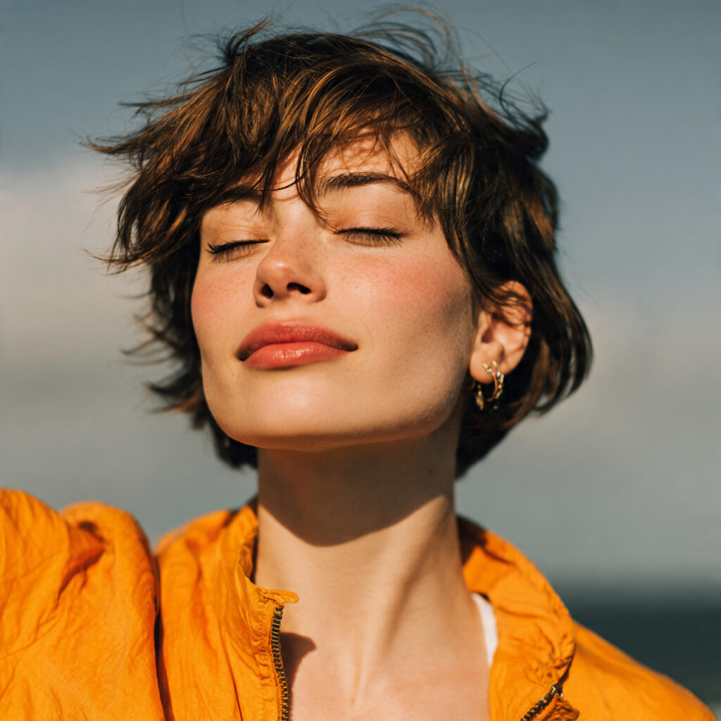 Natural Texture Short Hair Ideas for Women