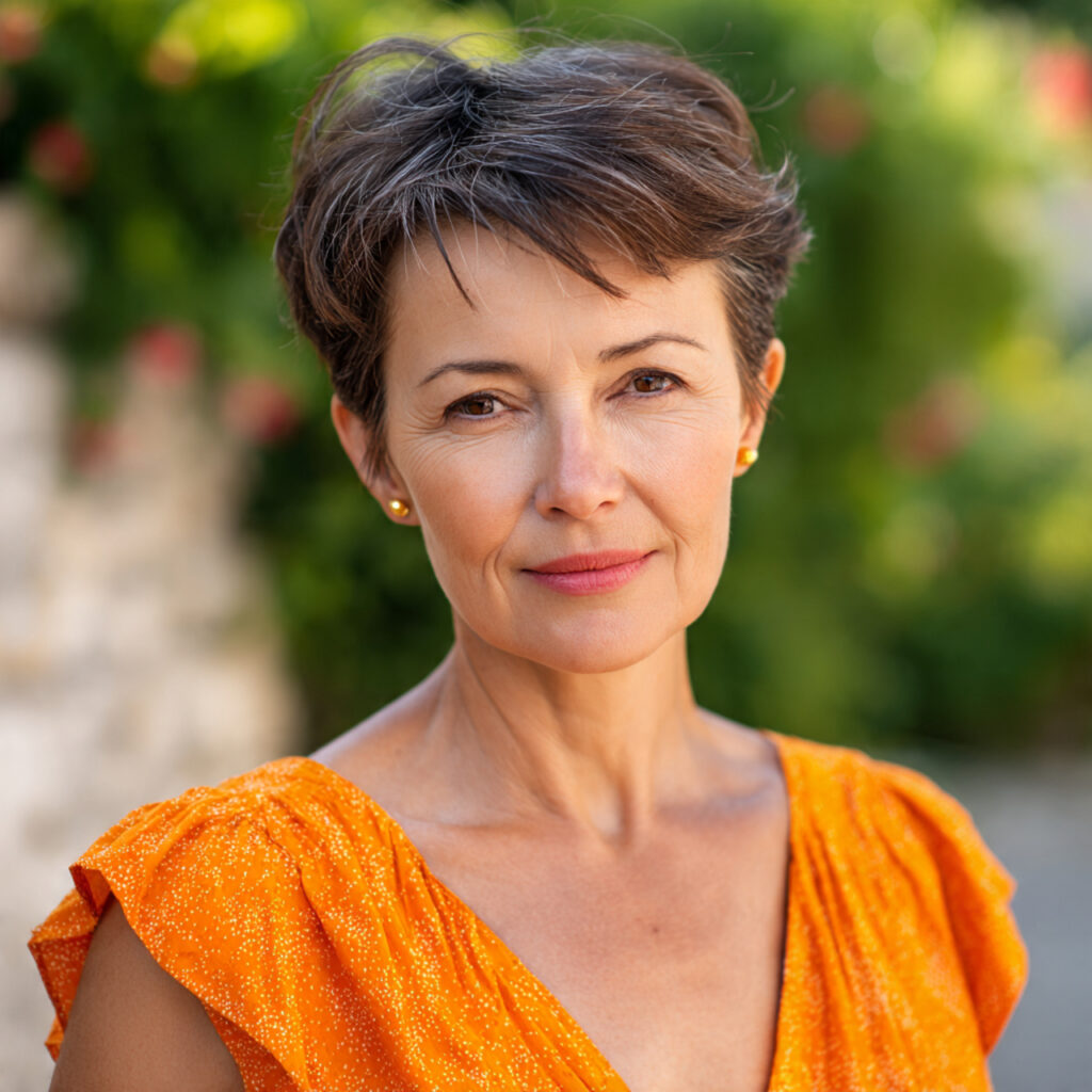 Short Hair with Face-Framing Layers Ideas