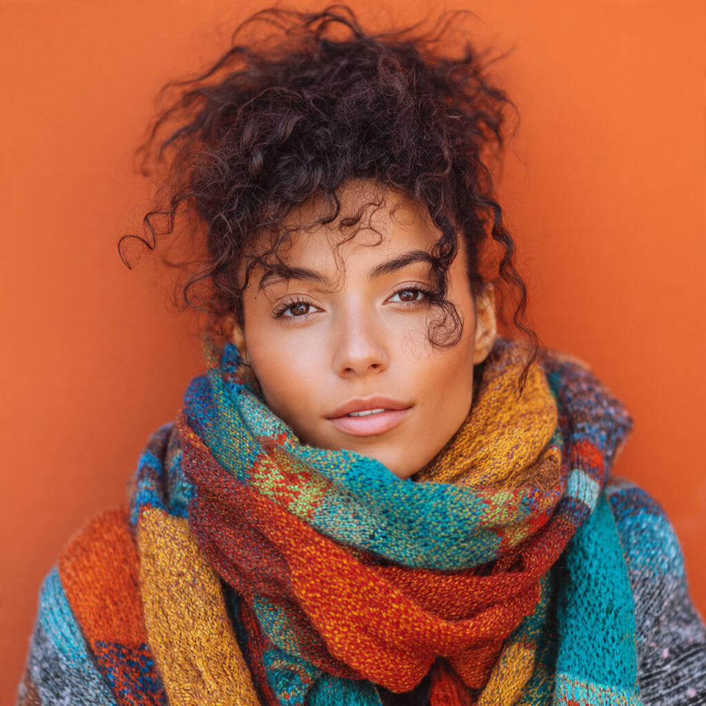 Textured Scarf-Friendly Hair Ideas