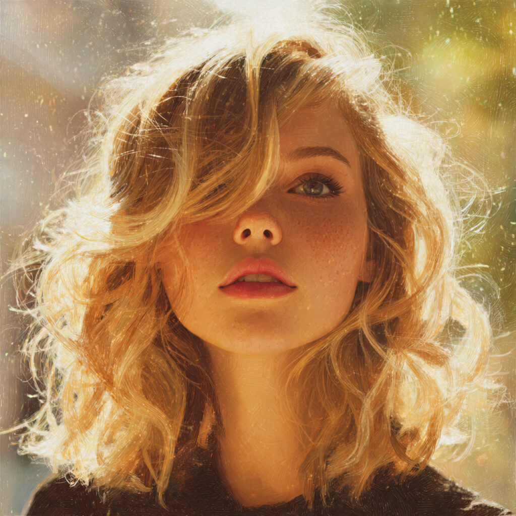 Radiant Blonde Finish on Brown Hair