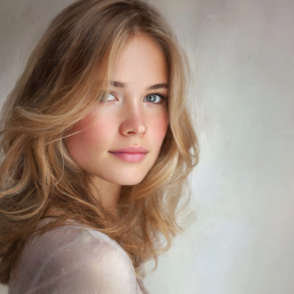 Golden Blonde Highlights on Chocolate Brown