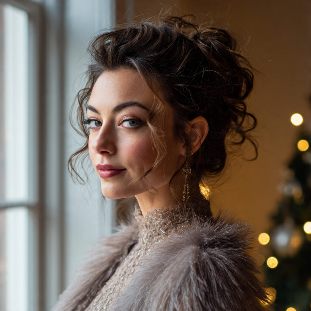 Elegant Holiday Season Hair Idea