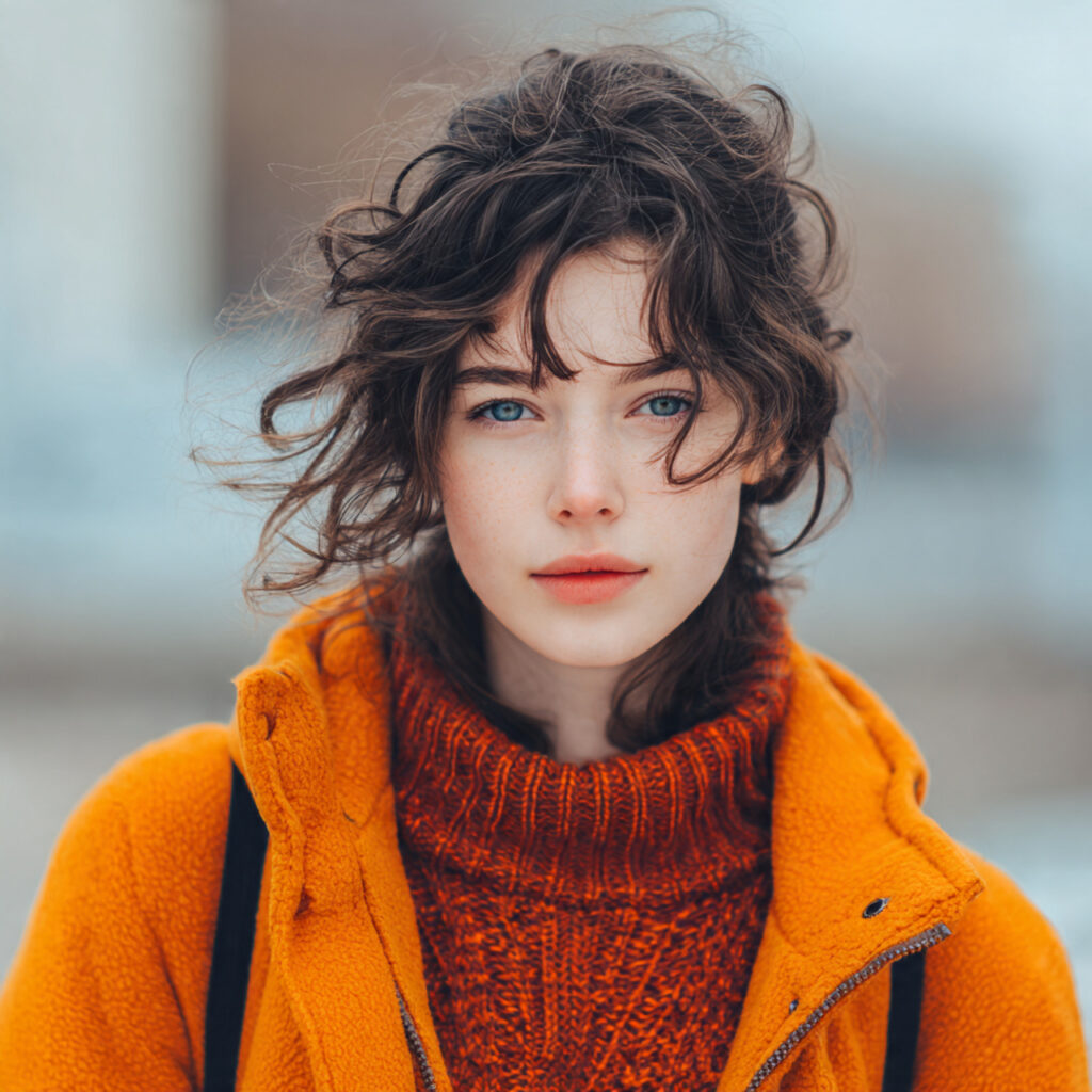 Winter-Inspired Hair for Everyday Style Idea