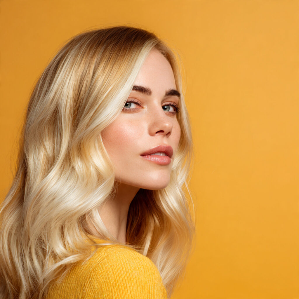 Golden Blonde Melting Hair Color Ideas
