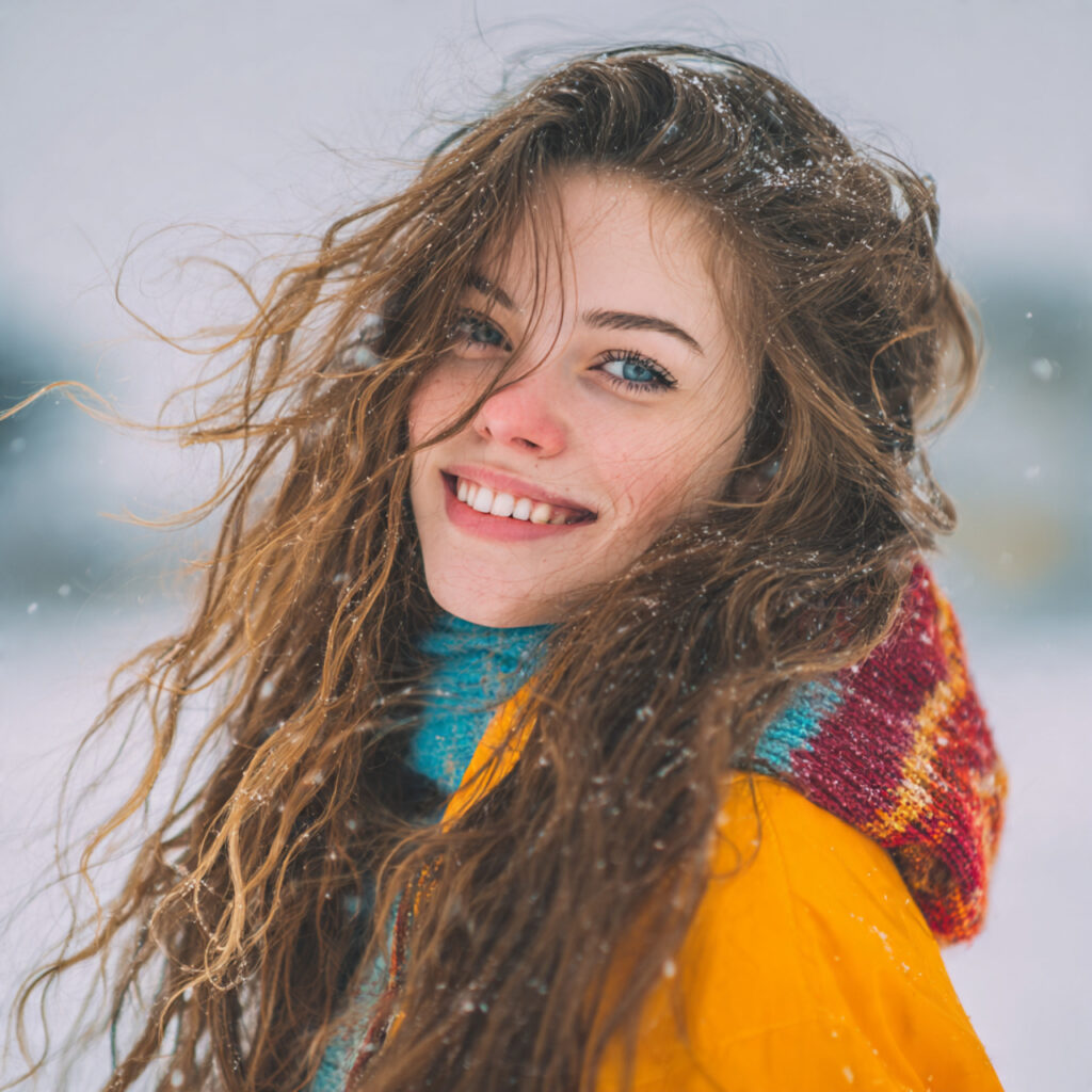 Snowy Day Loose Hair Idea